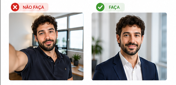 Foto de LinkedIn não use uma selfie como foto de perfil